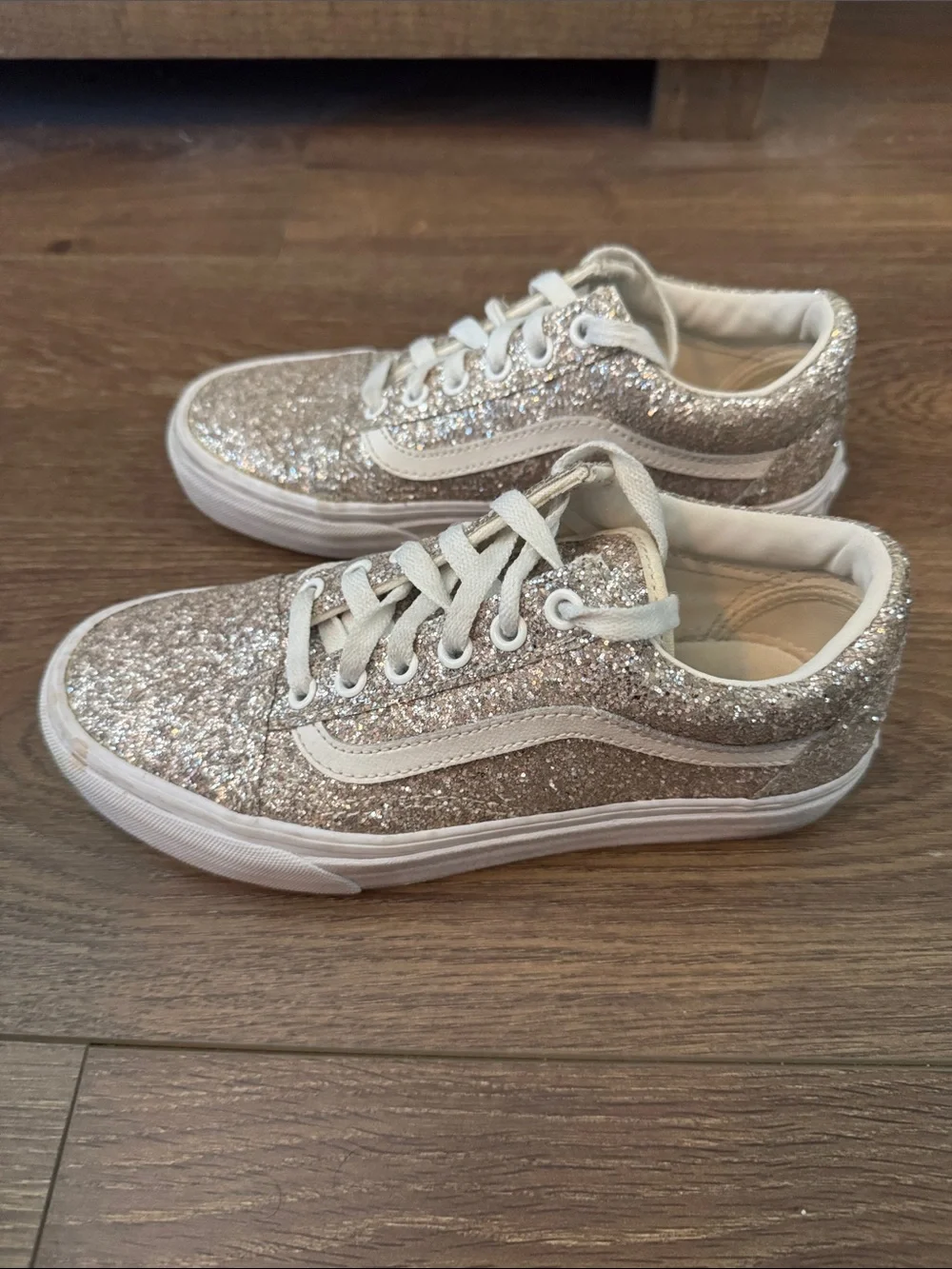 Vans Glitter Lace-Up Sneakers - Rose